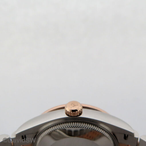 Rolex 278381RBR Datejust 18K/SS with Slate Roman Diamond "VI" Dial and Diamond Bezel on Jubilee - Image 4