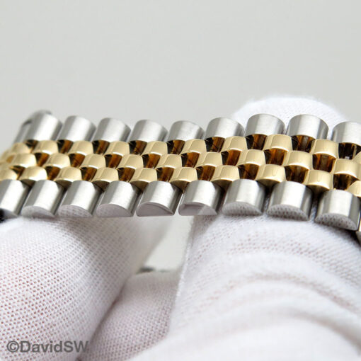 Rolex 116233 Datejust 18K/SS with Champagne Stick Dial on Jubilee - Image 6