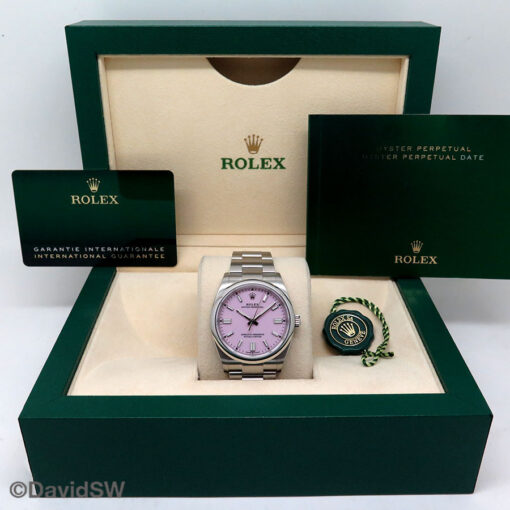 Rolex 126000 Oyster Perpetual with Pink Dial - Image 2