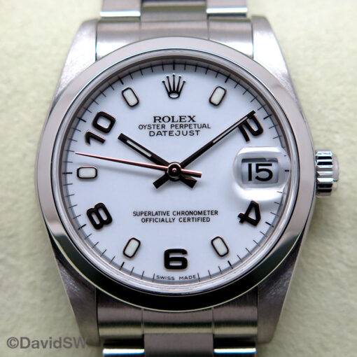 Rolex 78240 Datejust with White Arabic Dial on Oyster - Image 3
