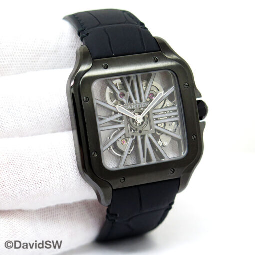Cartier WHSA0009 Santos de Cartier Skeleton ADLC
