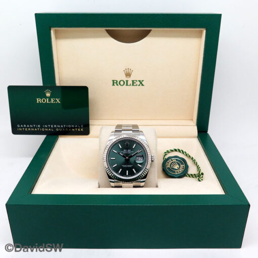 Rolex 126334 Datejust with Mint Green Dial on Oyster - Image 2