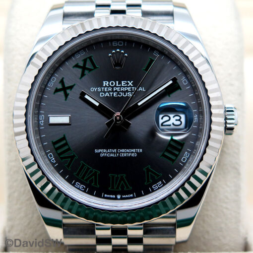 Rolex 126334 Datejust 41 with Slate Roman Dial on Jubilee - Image 3