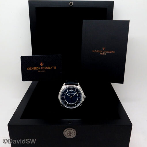Vacheron Constantin 4600E Fiftysix Automatic with Blue Dial on Strap - Image 2