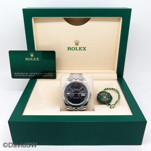 Rolex 126334 Datejust 41 with Slate Roman Dial on Jubilee - Image 2