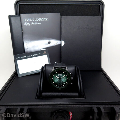 Blancpain Fifty Fathoms Bathyscaphe Flyback Chronograph Ceramic with Green Dial - Image 2