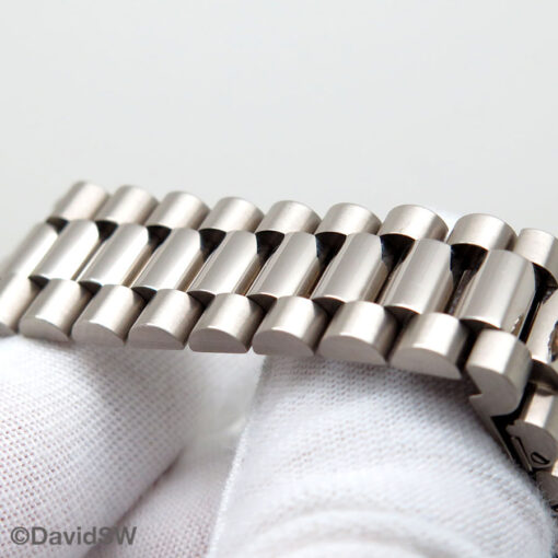 Rolex 18239 Day Date 18K White Gold with Silver Diamond Dial - Image 9
