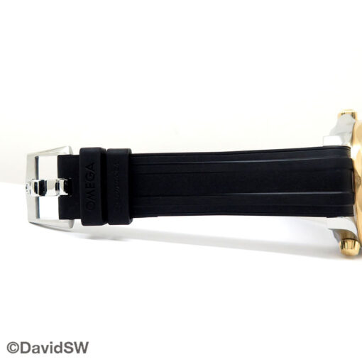 Omega Seamaster Diver 300m 18K Yellow/SS with Black Dial on Strap - Image 7