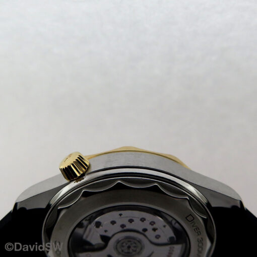 Omega Seamaster Diver 300m 18K Yellow/SS with Black Dial on Strap - Image 6