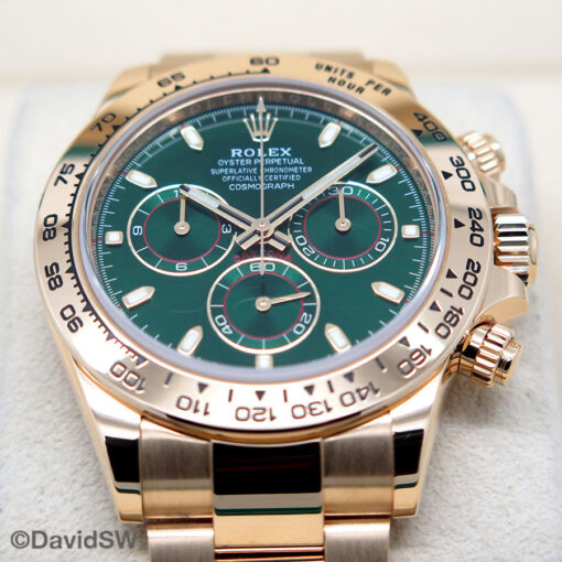 Rolex 116508 Cosmograph Daytona 18K Yellow Gold with Green Dial - Image 3