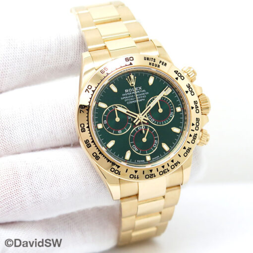 Rolex 116508 Cosmograph Daytona 18K Yellow Gold with Green Dial
