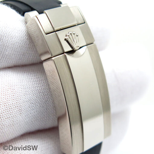 Rolex 126519LN Cosmograph Daytona 18K White Gold with Black Dial on Oysterflex - Image 7