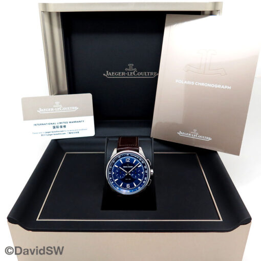 Jaeger LeCoultre Q9028480 Polaris Chronograph Blue on Leather - Image 2