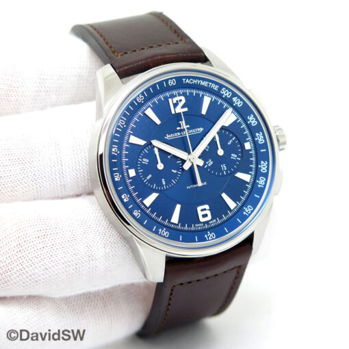 Jaeger LeCoultre Q9028480 Polaris Chronograph Blue on Leather