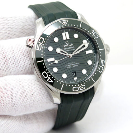 Omega Seamaster Diver 300m with Green Dial on Strap