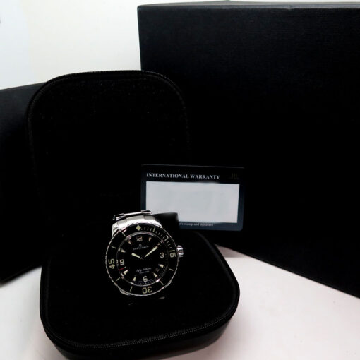 Alternative view of Blancpain Fifty Fathoms Automatic 45mm with Black Dial on Bracelet