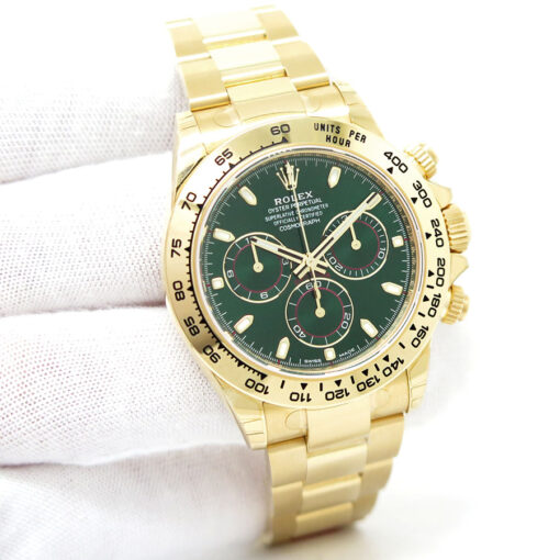 Rolex 116508 Cosmograph Daytona 18K Yellow Gold with Green Dial (New Old Stock)