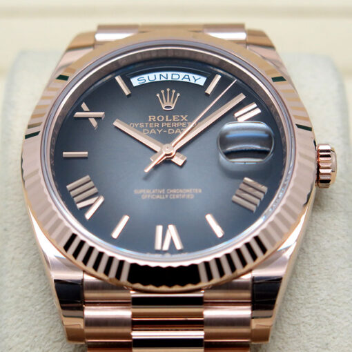 Rolex 228235 Day Date 40 18K Rose Gold with Slate Ombre Dial - Image 3