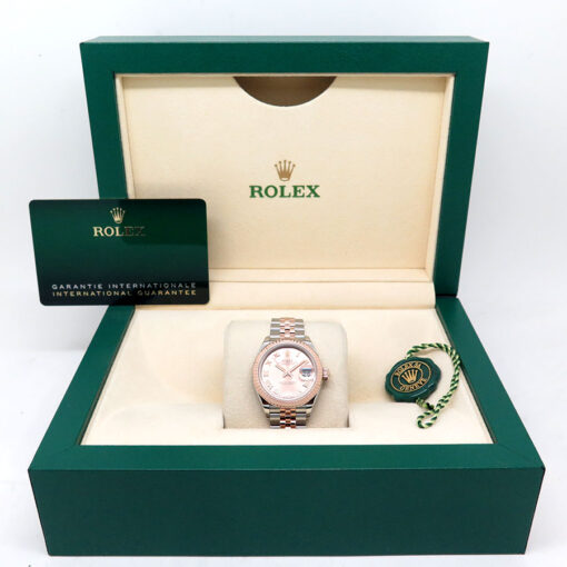 Rolex 279171 Datejust 18K/SS with Pink Roman Dial on Jubilee - Image 2