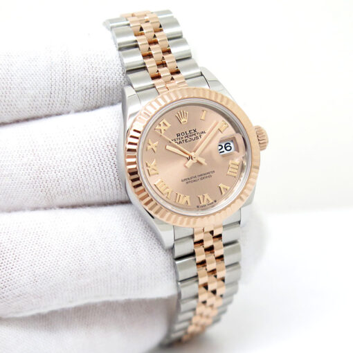 Rolex 279171 Datejust 18K/SS with Pink Roman Dial on Jubilee