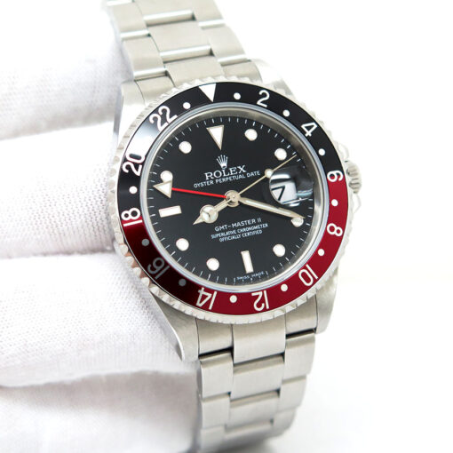 Rolex 16710 GMT Master II with Red/Black Bezel and 3186 Movement