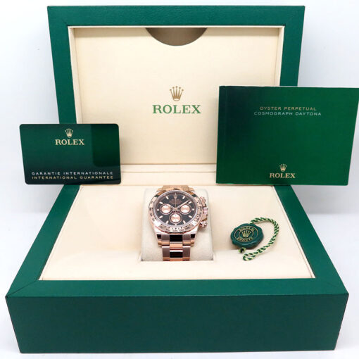 Rolex 116505 Cosmograph Daytona 18K Rose Gold with Black Dial - Image 2