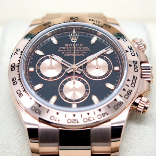 Rolex 116505 Cosmograph Daytona 18K Rose Gold with Black Dial - Image 3