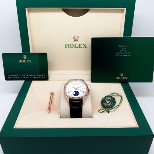 Rolex 50535 Cellini Moonphase 18K Rose Gold (New Old Stock) - Image 2