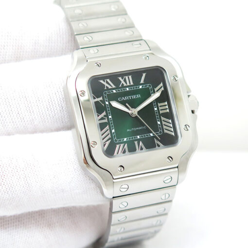 Cartier WSSA0061 Santos de Cartier Medium with Green Dial