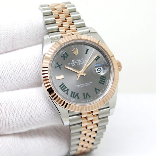 Rolex 126331 Datejust 41 18K/SS with Slate Roman Dial on Jubilee