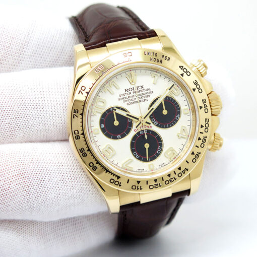 Rolex 116518 Cosmograph Daytona 18K Yellow Gold with Ivory Arabic Dial