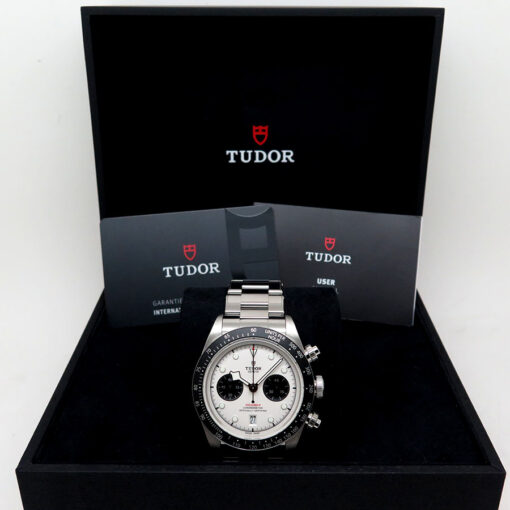 Alternative view of Tudor 79360N Black Bay Chronograph with White Dial