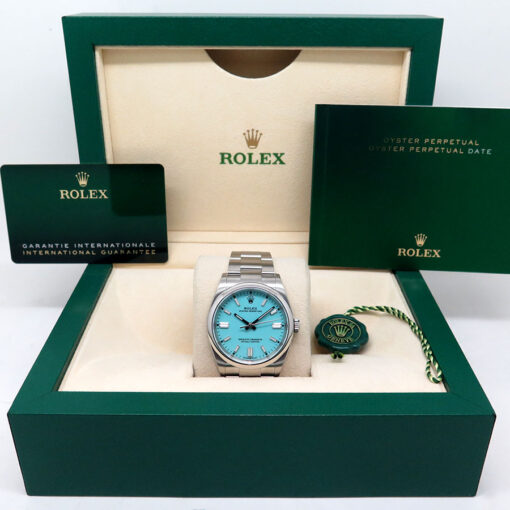 Rolex 126000 Oyster Perpetual with Turquoise Dial - Image 2