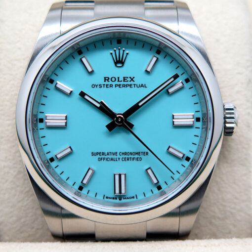 Rolex 126000 Oyster Perpetual with Turquoise Dial - Image 3