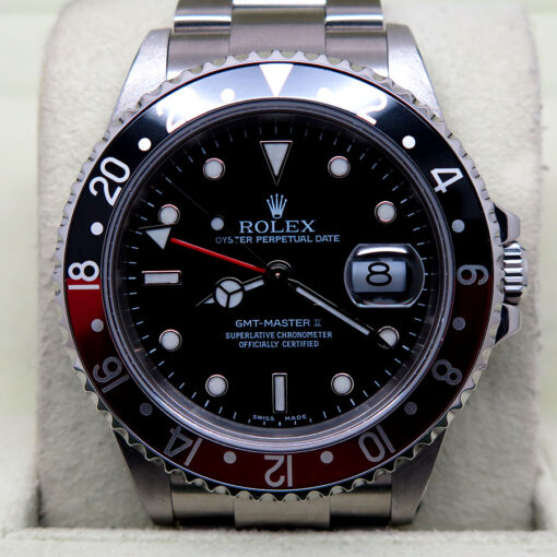 Rolex 16710 GMT Master II with Red/Black Bezel - Image 3