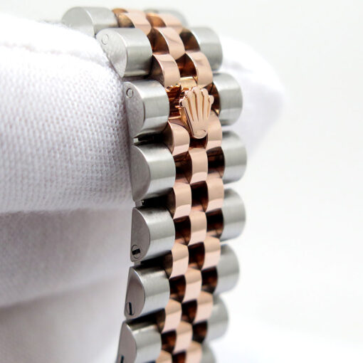 Rolex 178271 Datejust 18K/SS with Chocolate Roman Diamond "VI" Dial on Jubilee - Image 6
