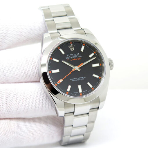 Rolex 116400 Milgauss with Black Dial