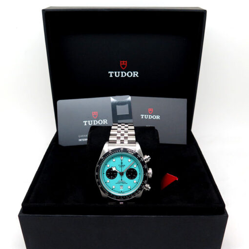 Alternative view of Tudor 79360N Black Bay Chronograph with Turquoise Dial (New Model)