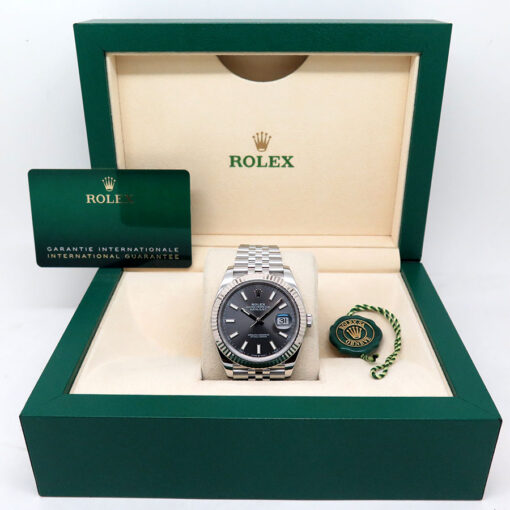 Rolex 126334 Datejust 41 with Slate Stick Dial on Jubilee - Image 2