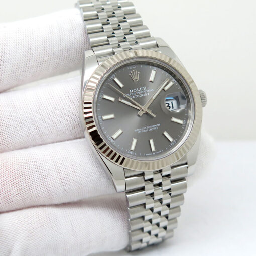 Rolex 126334 Datejust 41 with Slate Stick Dial on Jubilee