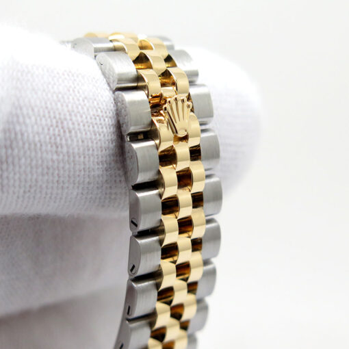 Rolex 279383RBR Datejust 18K/SS with Champagne Diamond Dial & Bezel on Jubilee - Image 7