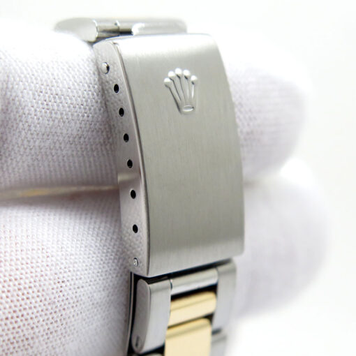 Rolex 15203 Oyster Perpetual Date 18K/SS with Champagne Stick Dial - Image 11