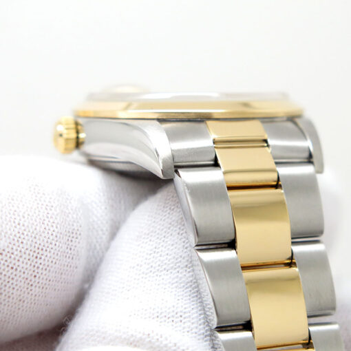 Rolex 15203 Oyster Perpetual Date 18K/SS with Champagne Stick Dial - Image 7