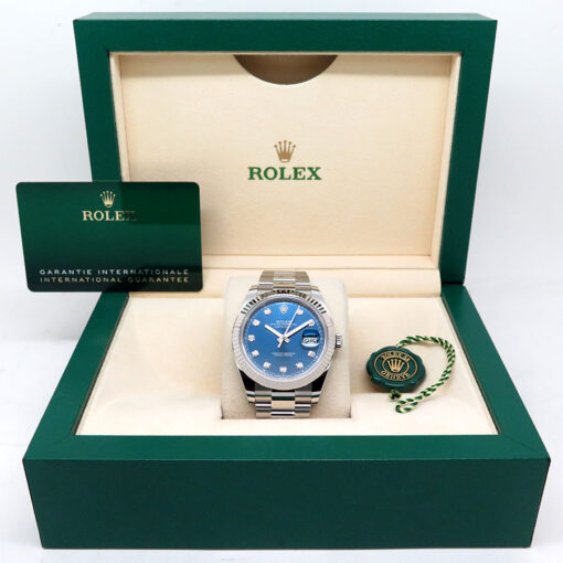 Rolex 126334 Datejust 41 with Blue Diamond Dial on Oyster - Image 2