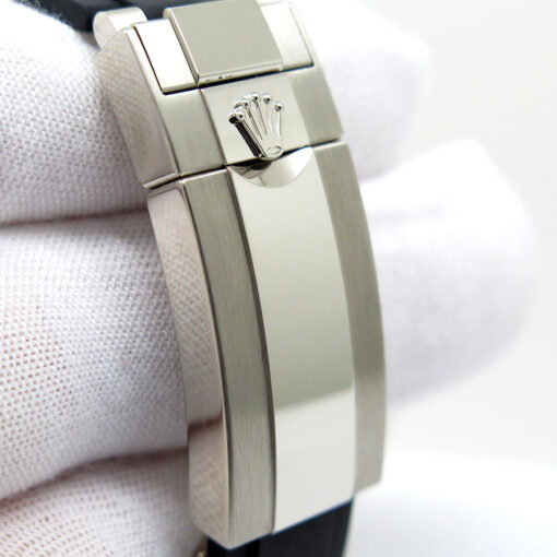 Rolex 126519LN Cosmograph Daytona 18K White Gold with Black Dial on Oysterflex - Image 7