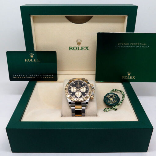 Rolex 126503 Cosmograph Daytona 18K/SS with Black Diamond Dial - Image 2