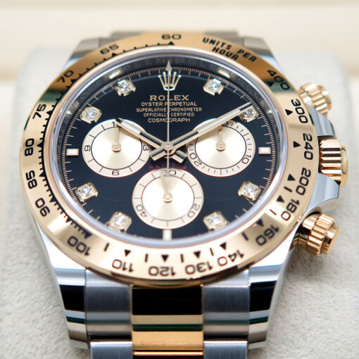 Rolex 126503 Cosmograph Daytona 18K/SS with Black Diamond Dial - Image 3