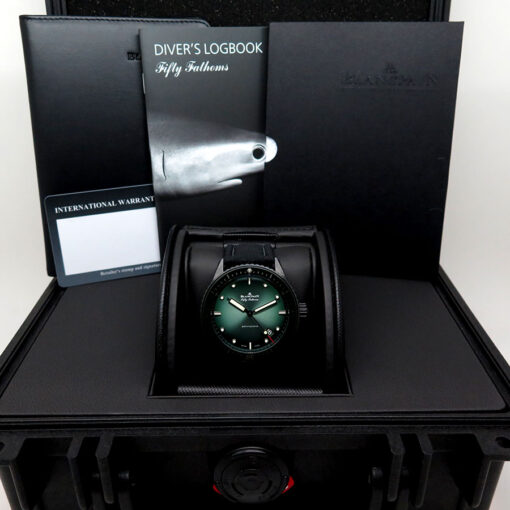 Blancpain Fifty Fathoms Bathyscaphe Ceramic Diver with Green Dial - Image 2