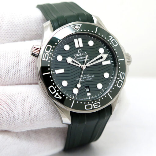 Omega Seamaster Diver 300m with Green Dial on Strap