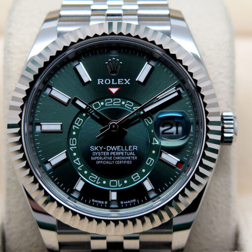 Rolex 336934 Skydweller with Mint Green Dial on Jubilee - Image 3
